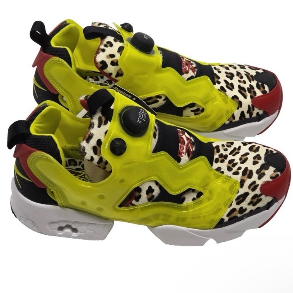 RARE‼️ Men’s NIB REEBOK Instapump Fury Sneakers in Leopard Multi, Size 9